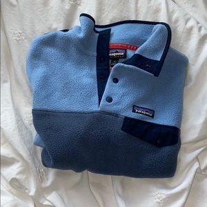 patagonia fleece 1/4 button sweatshirt